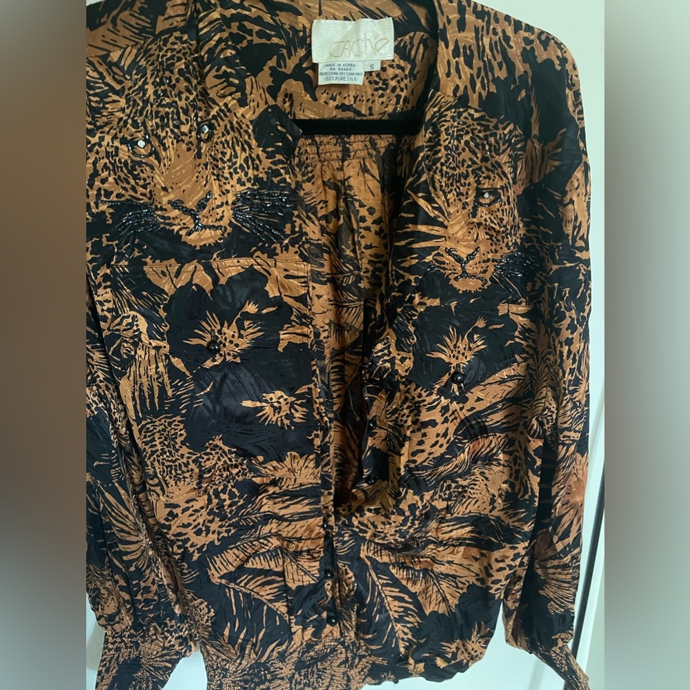 Rare Cache vintage silk blouse